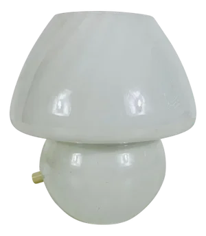 Murano Glass Mushroom Table Lamp attributed to Vetri D‘arte, Italy, 1970s