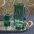 Lagoon Glass Juice Pitcher- Azul, Green & Clear For Sale - Image 4 of 6
