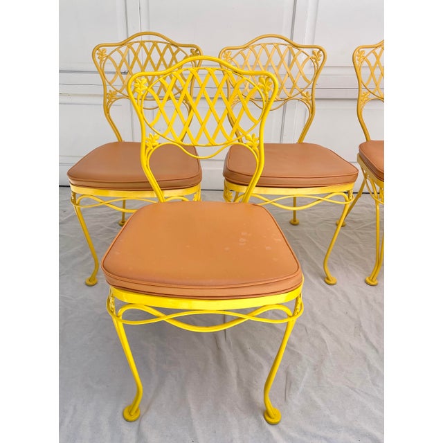 Vintage MidCentury Woodard Yellow Dining Table Set of 7 Chairish