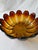 Mid 20th Century Amber Art Glass, Lotus Bowl by Indiana Glass For Sale - Image 9 of 11