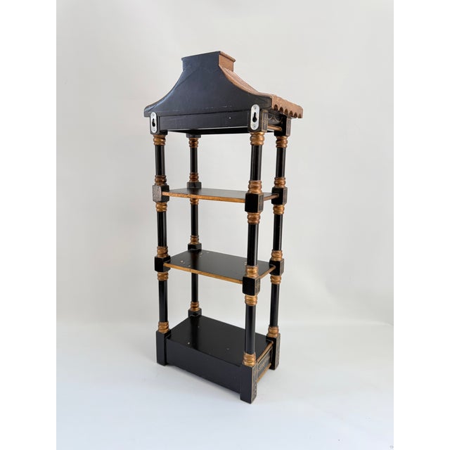 1970s Vintage Chinoiserie Style Pagoda Wall Shelf For Sale - Image 5 of 5