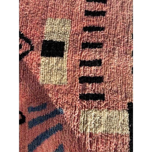 Bauhaus Moroccan Boujad Wool Rug, 1990 For Sale - Image 3 of 12
