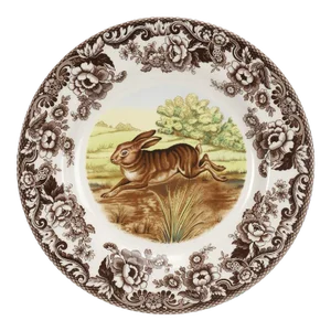 Spode Woodland Dinner Plate 10.5", Rabbit
