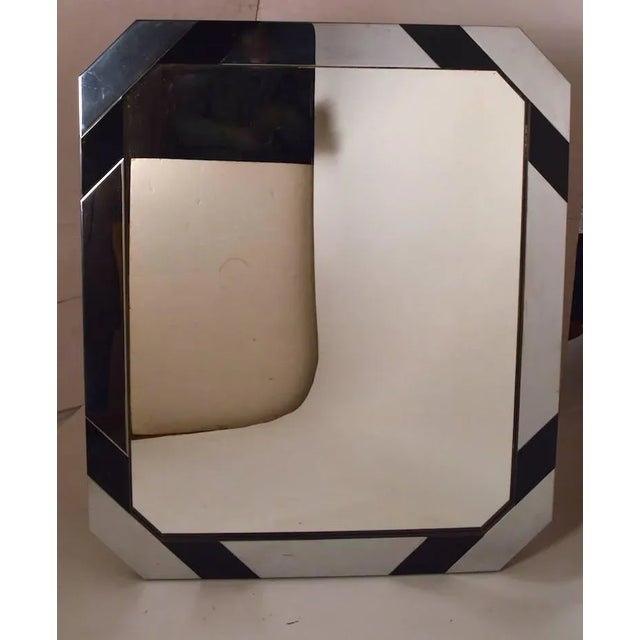 1970s Mixed Metal Mirror After Paul Evans For Sale - Image 5 of 11