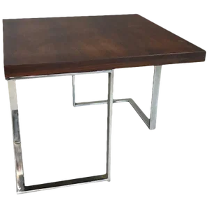 1960s Mid-Century Modern Rosewood and Chrome Side Table