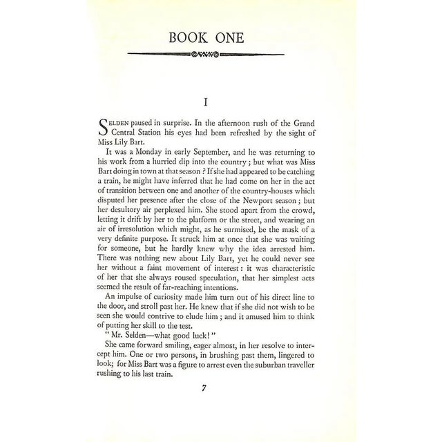 Traditional "The House of Mirth" 1953 Wharton, Edith For Sale - Image 3 of 4
