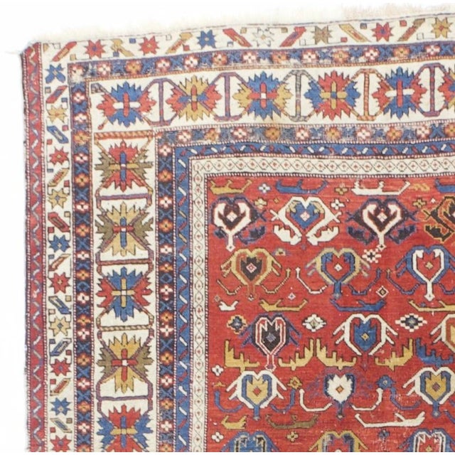 Antique Caucasian Kuba Rug 3’10” X 5’3" For Sale - Image 4 of 6