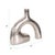 Contemporary Shirin- Polished Silver Reverse Vase in Cast Aluminum- Tall For Sale - Image 3 of 11