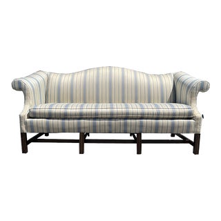 1990s Vintage Camelback Sofa For Sale