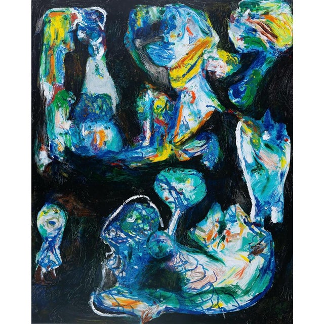 Asger Jorn (1914-1973) Night Vision Original color poster after a painting by the artist On poster paper, 64 x 85 cm...