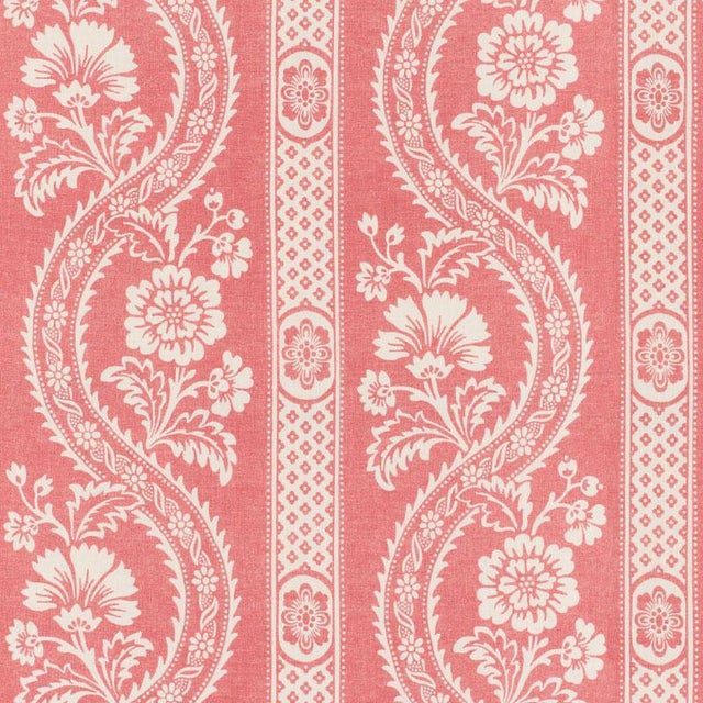 Based on a French document, Versailles is a lush botanical with ogee stripes and winding flowers. Silhouetted against an...