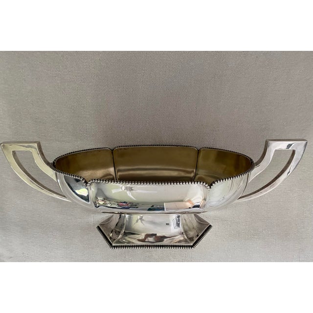 Art Nouveau Late 19th Century Wilhem Binder 800 German Silver Centerpiece Bowl For Sale - Image 3 of 12