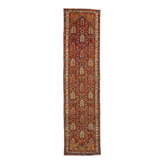 Antique Persian Malayer Rug, 03'03 X 13'01 For Sale