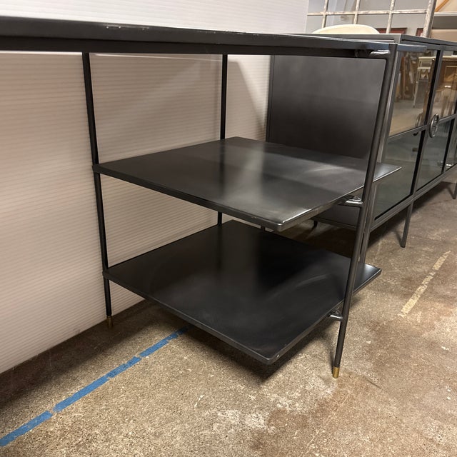 Four Hands Rockwell Vito Desk, Distressed Iron For Sale - Image 10 of 12