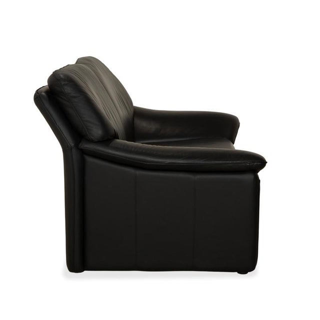Atlanta 2-Seater Sofas in Black Leather from Laauser, Set of 2 For Sale - Image 17 of 18