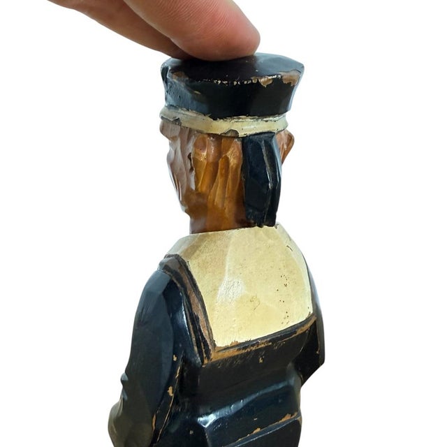 Antique Wooden Sailor Nutcracker, 1890s For Sale - Image 9 of 13