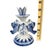Vintage Russian Gzhel Blue and White Porcelain Double Fish Candlestick For Sale - Image 12 of 12