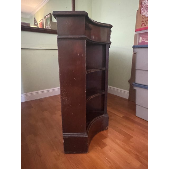 Wood Antique 1920s Mirrored Buffet Cabinet Sideboard Credenza For Sale - Image 7 of 14