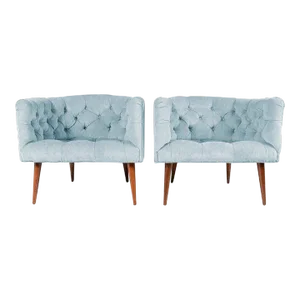 Set of Two '2' Barrel Chairs After Milo Baughman for Thayer Coggin, C. 1960s