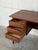 Teak 6-Drawer Executive Writing Desk With Sculpted Handles Vintage Mid-Century Modern 1960s For Sale - Image 4 of 10