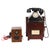 Vintage Black Bakelite Rotary Wall Cradle Telephone and Dictograph, 1940s, Set of 2 For Sale - Image 17 of 17