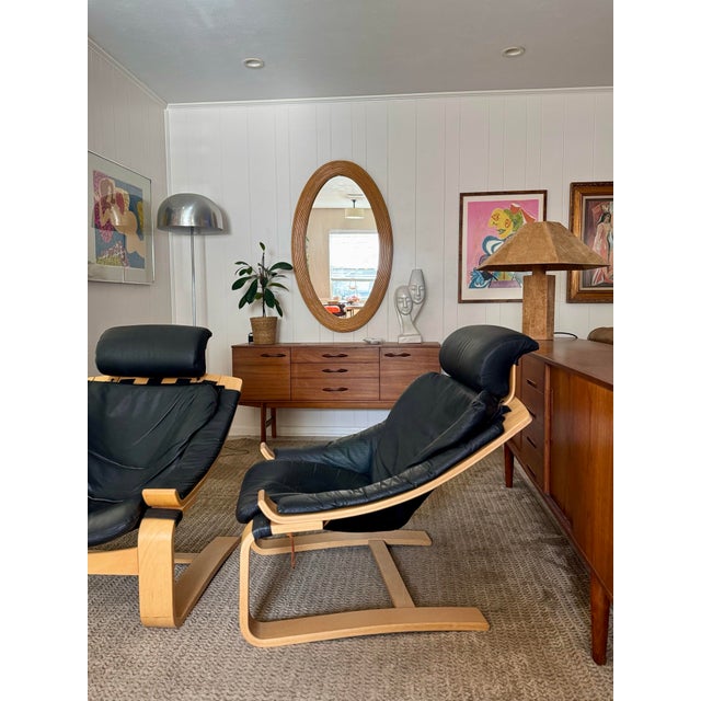 A Sculptural Set of Kroken “Pigeon” Armchairs Attributed to Åke Fribytter for Nelo Möbel, Circa 1970s For Sale - Image 4 of 12