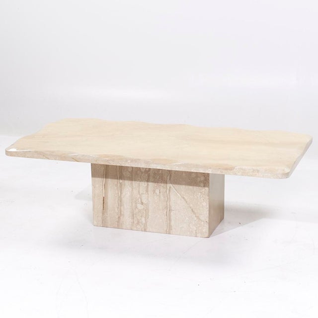 Mid-Century Modern Onda Mid Century Beveled Marble Coffee Table For Sale - Image 3 of 7