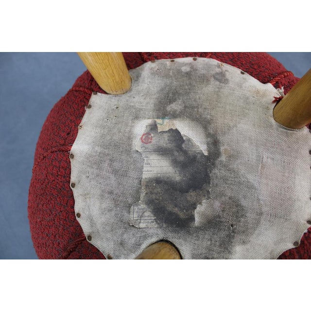 Tabouret or Pouf, Former Czechoslovakia, 1950s For Sale - Image 9 of 10