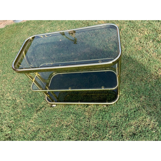 Morex 1970’s Hollywood Regency Italian Bar Cart For Sale - Image 4 of 9