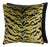 The House of Scalamandré Tigre - Silk Square Pillow, Green, 22 X 22 For Sale