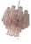 Pink Murano Glass Tronchi Chandelier For Sale