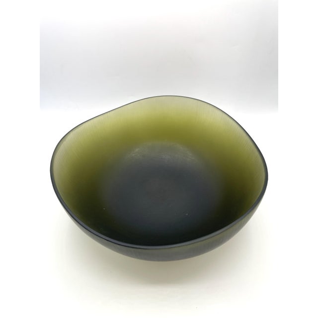 Green Battuti Bowl by Tobia Scarpa for Venini, 2020 For Sale - Image 3 of 7