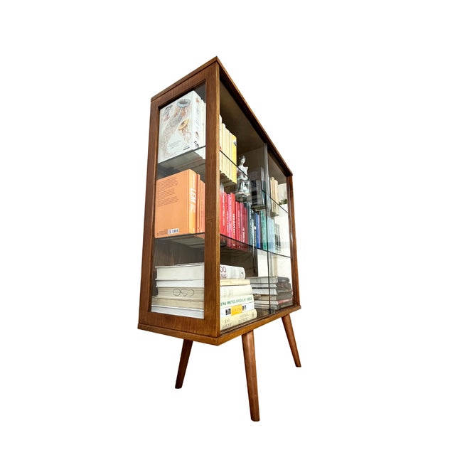 Bookcase with Glass Sides, Czechoslovakia, 1973 For Sale - Image 3 of 12