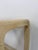 Wood Vintage Console Table Lightwash Pencil Reed Glass Top Coastal Boho MCM For Sale - Image 7 of 10