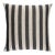 Schumacher Hanson I/O Stripe 20" Pillow In Black For Sale
