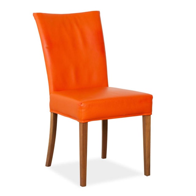 Orange Leather Chair from Bert Plantagie For Sale - Image 14 of 14