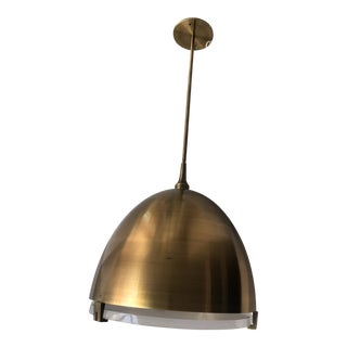 Holly Hunt Brass Dome Pendant Light For Sale