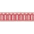 Contemporary Sample - Schumacher X Miles Redd Arches Embroidered Tape Medium in Red For Sale - Image 3 of 3