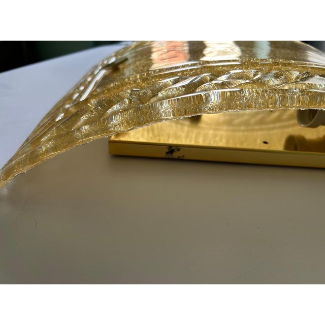 Golden Murano Glass Wall Lights, 1990s, Set of 2 For Sale - Image 10 of 14