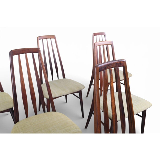 Mid-Century Modern Mid 20th Century Set of Six Nils Koefoed "Eva" Highback Dining Chairs in Rosewood For Sale - Image 3 of 18