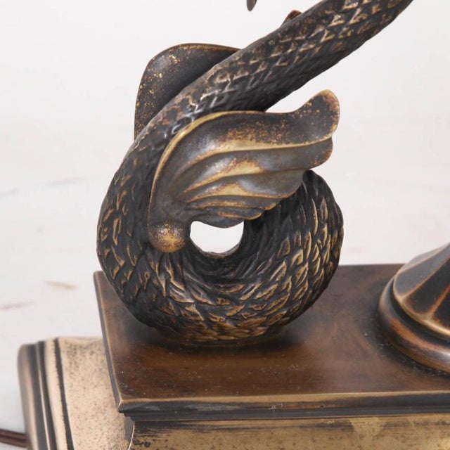 Vintage Brass Table Lamps, 1940s, Set of 2 For Sale - Image 9 of 12