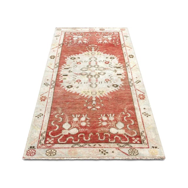 1960s Turkish Oushak Rug For Sale In Los Angeles - Image 6 of 7