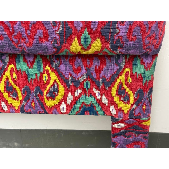 Twin Size Bespoke Ikat Headboard For Sale - Image 10 of 12