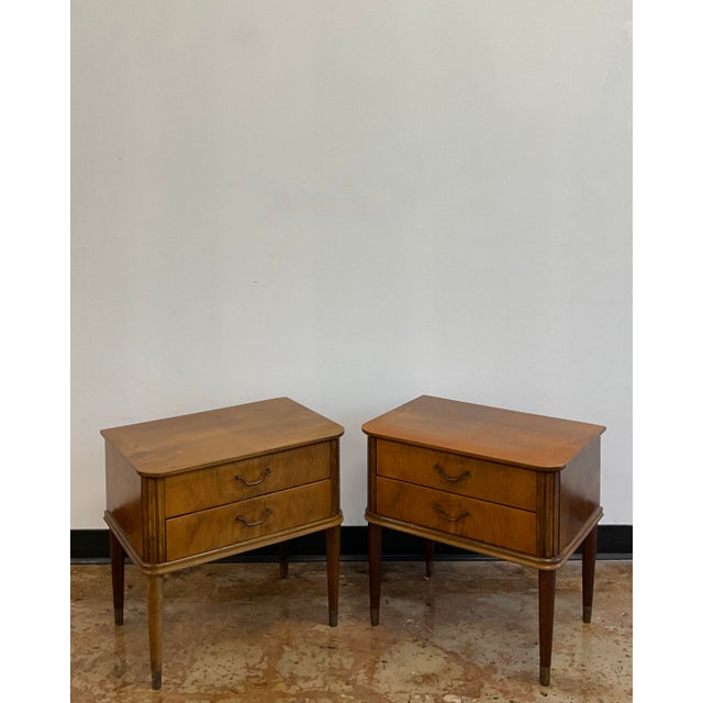 Pair of Vintage Scandinavian Nightstands For Sale - Image 11 of 13