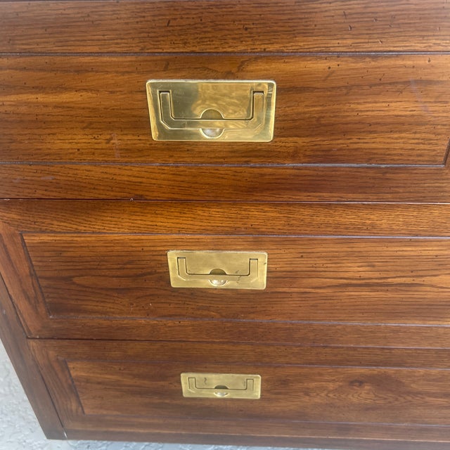 1970s 1970s Henredon Scene One Campaign Chest of Drawers For Sale - Image 5 of 12