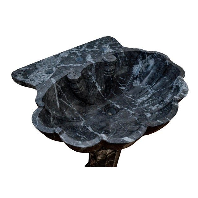 Carnico Grey Shell Pedestal