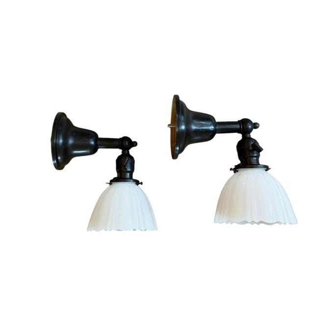 English Antique Pair of Sheffield Style Clam Shell Wall Sconces For Sale - Image 3 of 10
