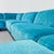 Textile Large Modular Sofa in Light Blue Velvet by Vico Magistretti for Cassina, 1980s, Set of 8 For Sale - Image 7 of 18