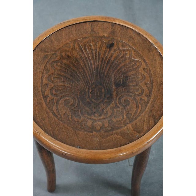 Antique Bentwood Stool, 1890s For Sale - Image 6 of 12