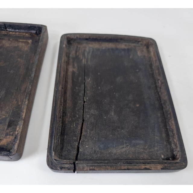 19th Century or Earlier Chinese Duan Inkstone With Zitan Box For Sale - Image 14 of 17